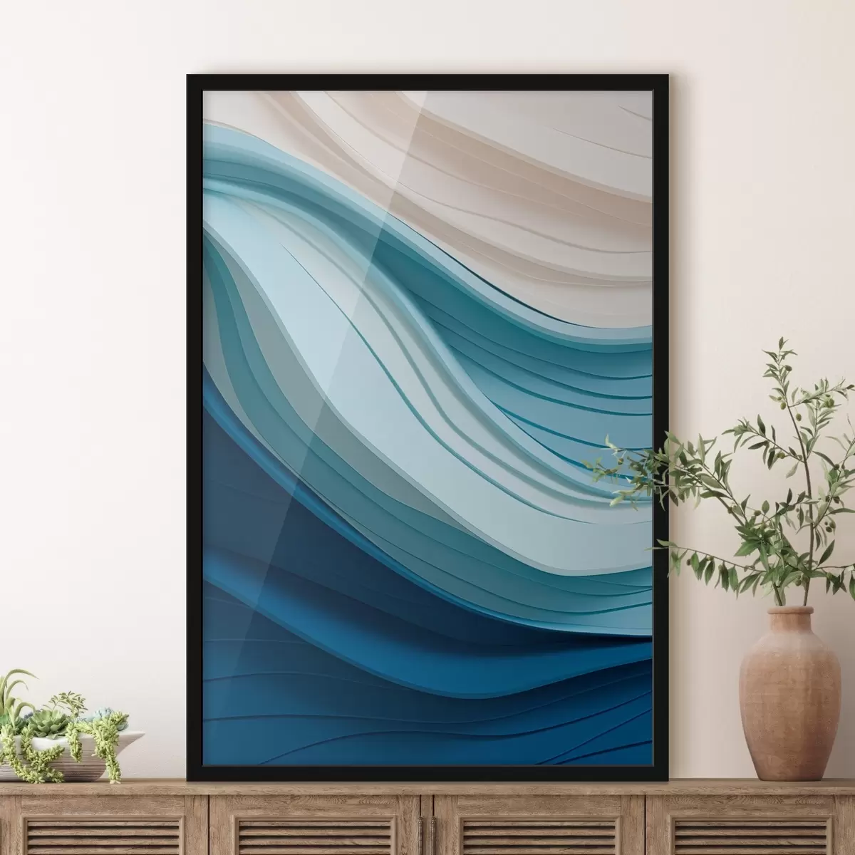 Plakāts Maigi krāsu viļņi f43582