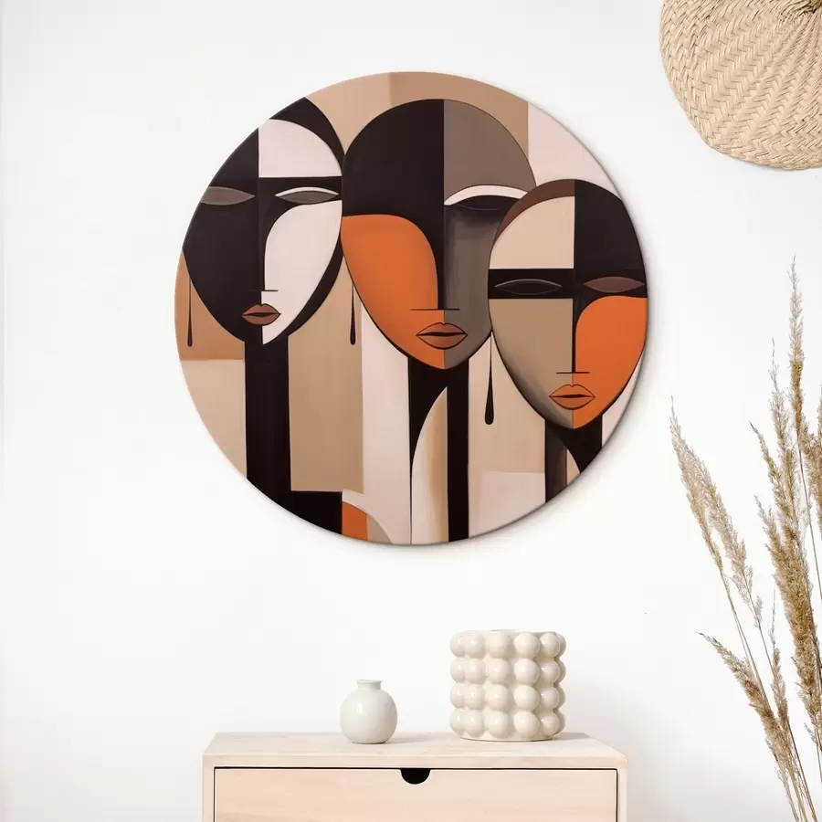 Glezna Abstraktas sejas harmoniskās krāsās r43525