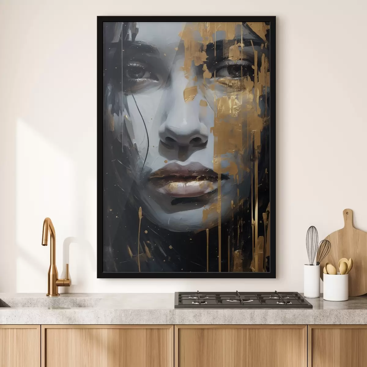 Plakāts Noslēpumaina apgleznota seja f43572