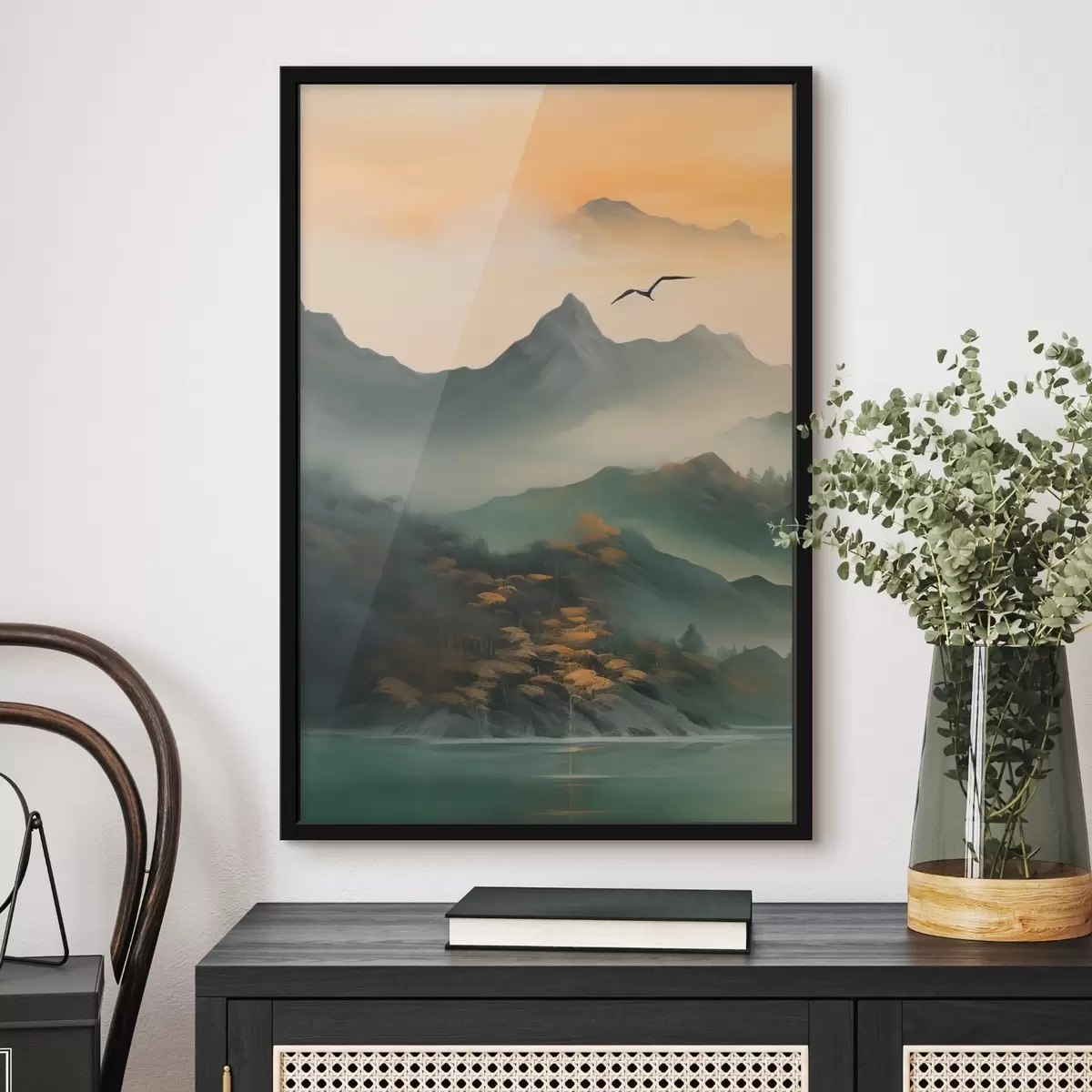 Plakāts Mistiskā kalnu rītausma f43588