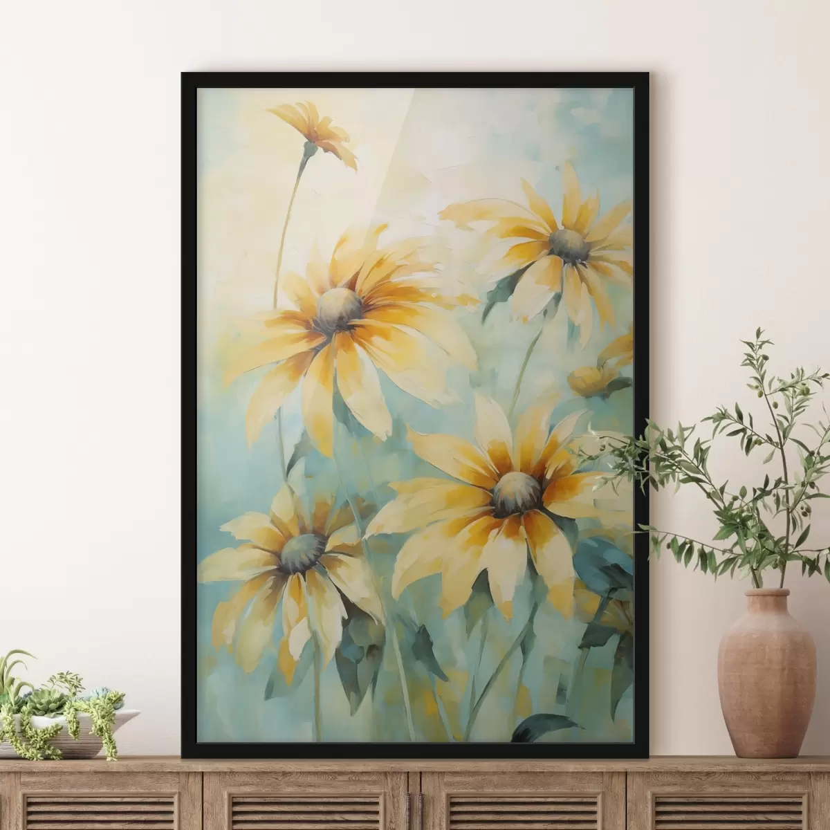 Plakāts Teksturēti viļņi melnbaltā krāsā f43555