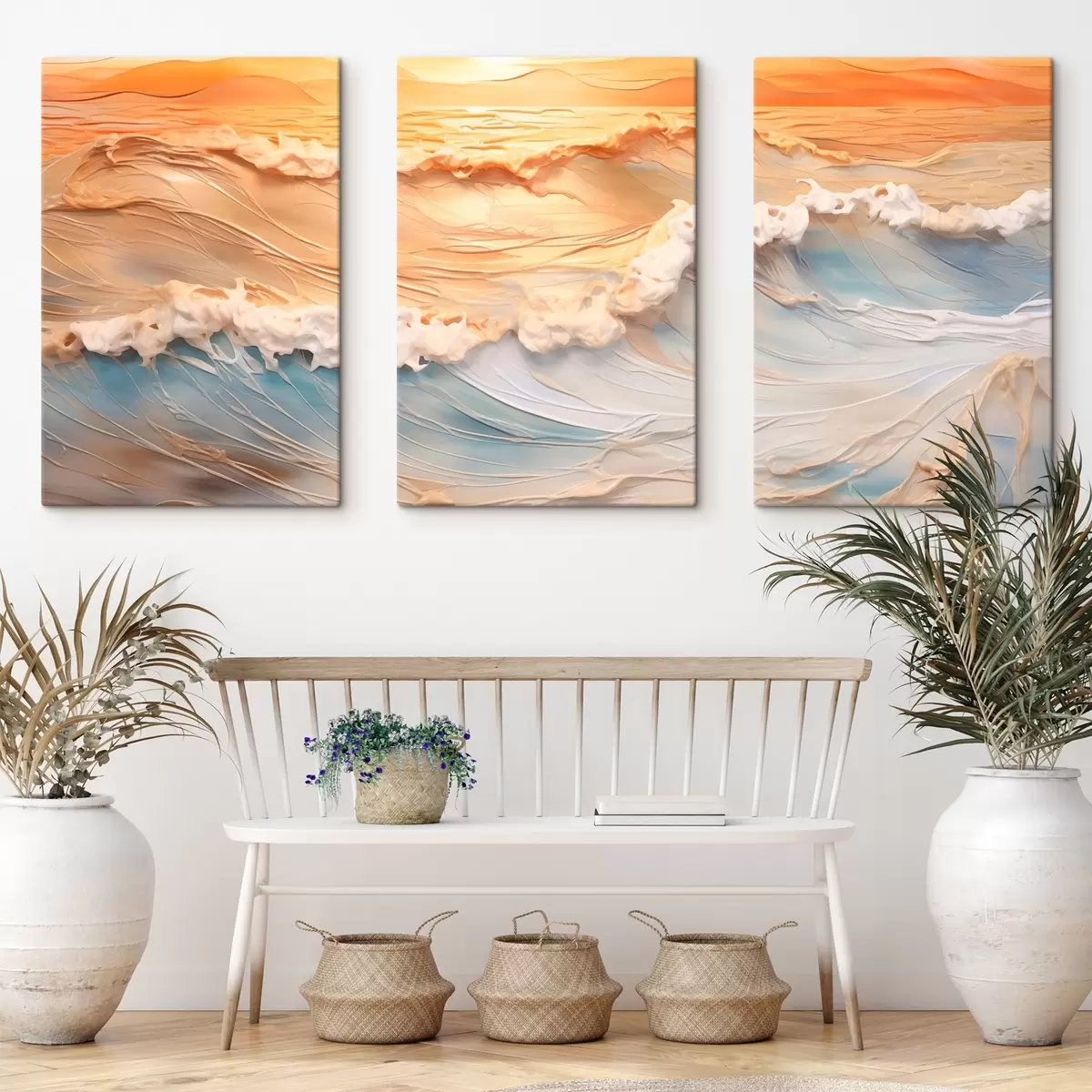 Glezna Krāsainie jūras viļņi m00437