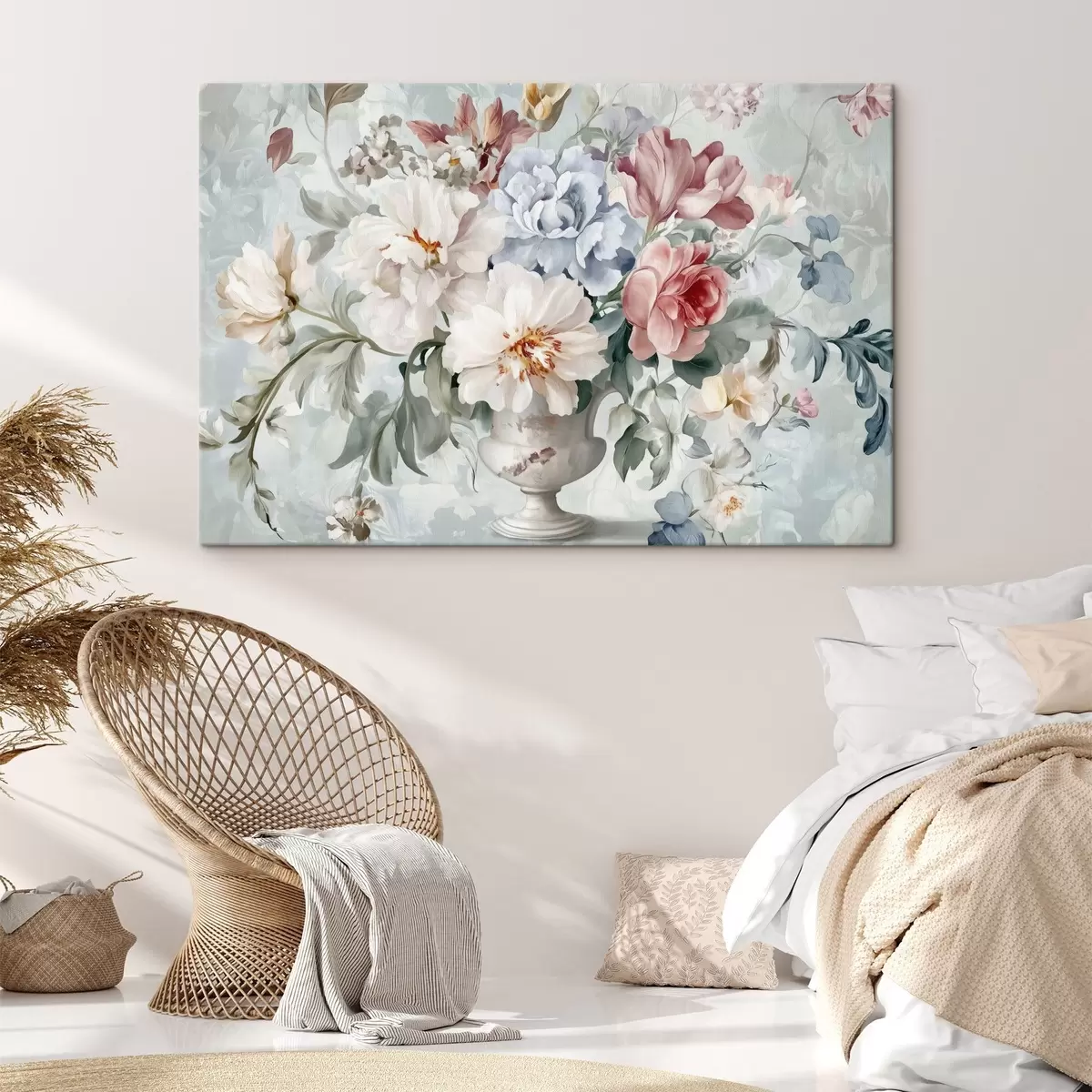 Glezna Sulīgu ziedu pušķis s43914