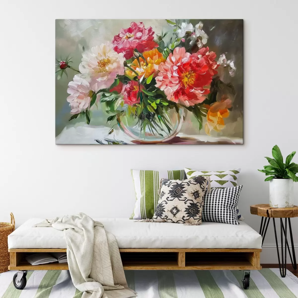 Glezna Lieli spilgti ziedi vāzē s43907