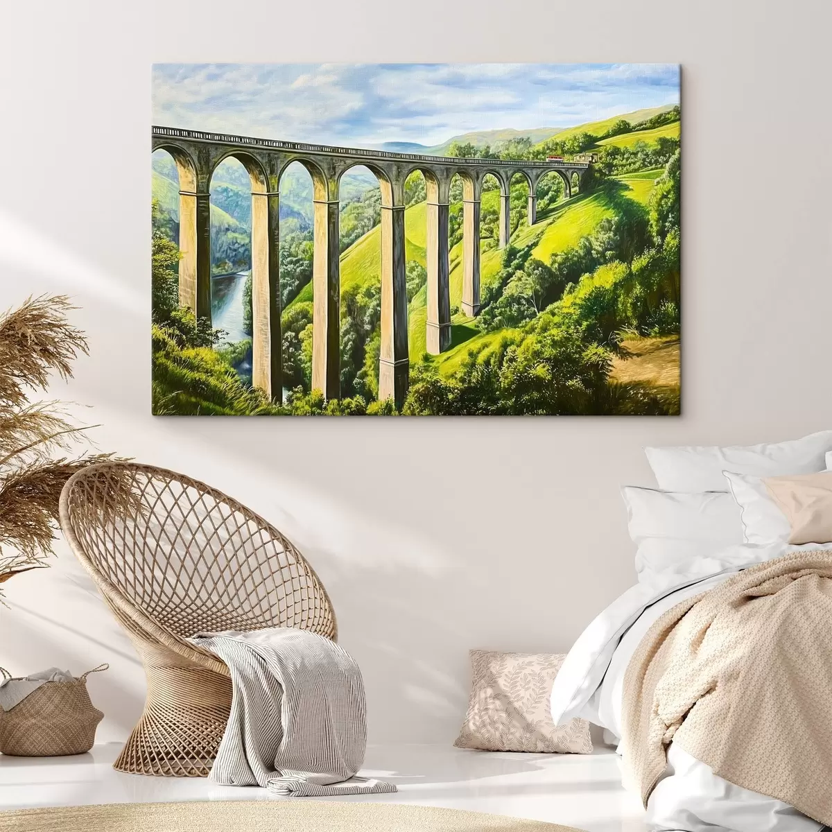 Glezna Vecais tilts kalnos s43920