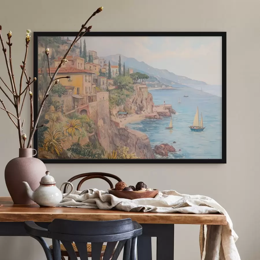 Fototapetes Pilsēta pie jūras f43925