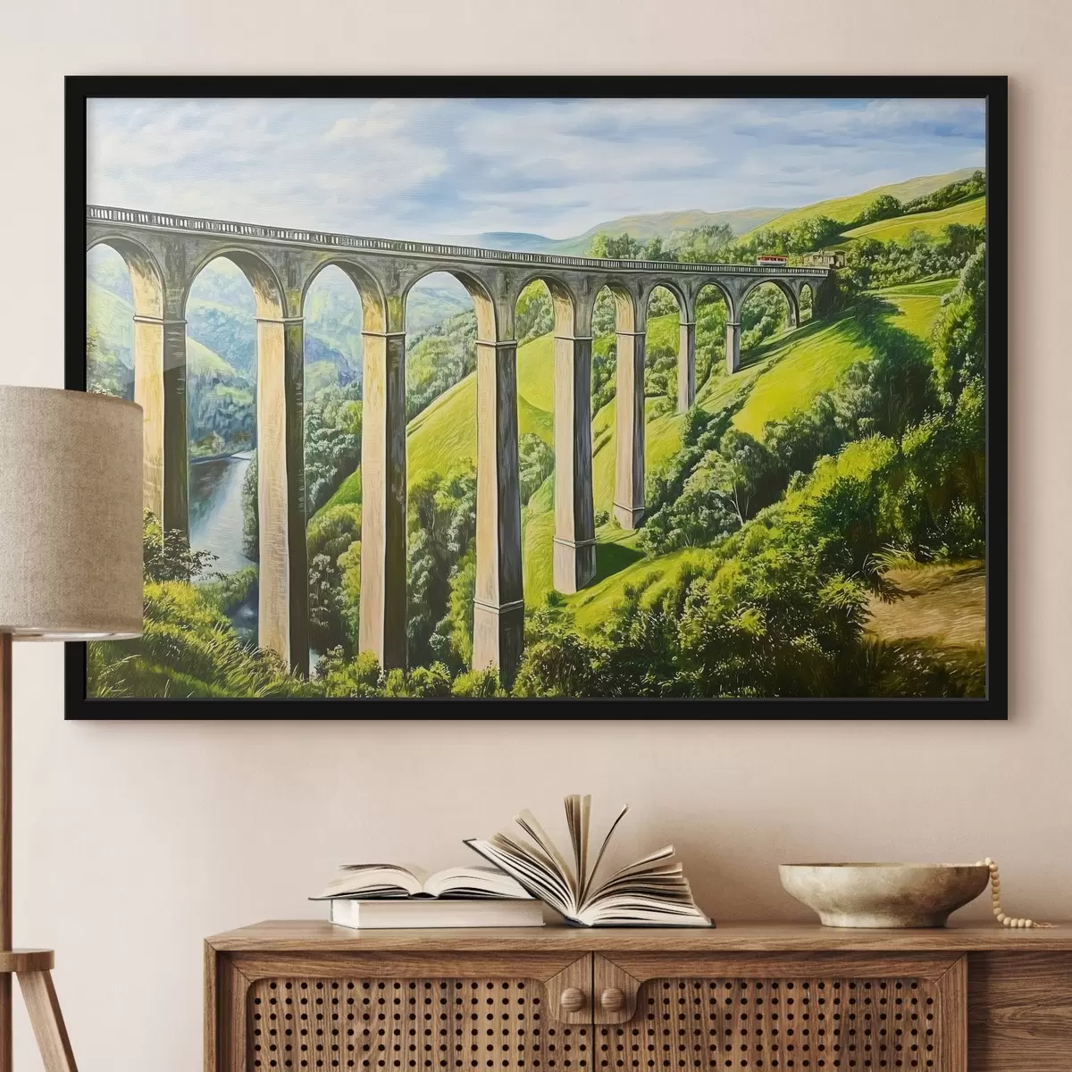 Plakāts Vecais tilts kalnos f43920