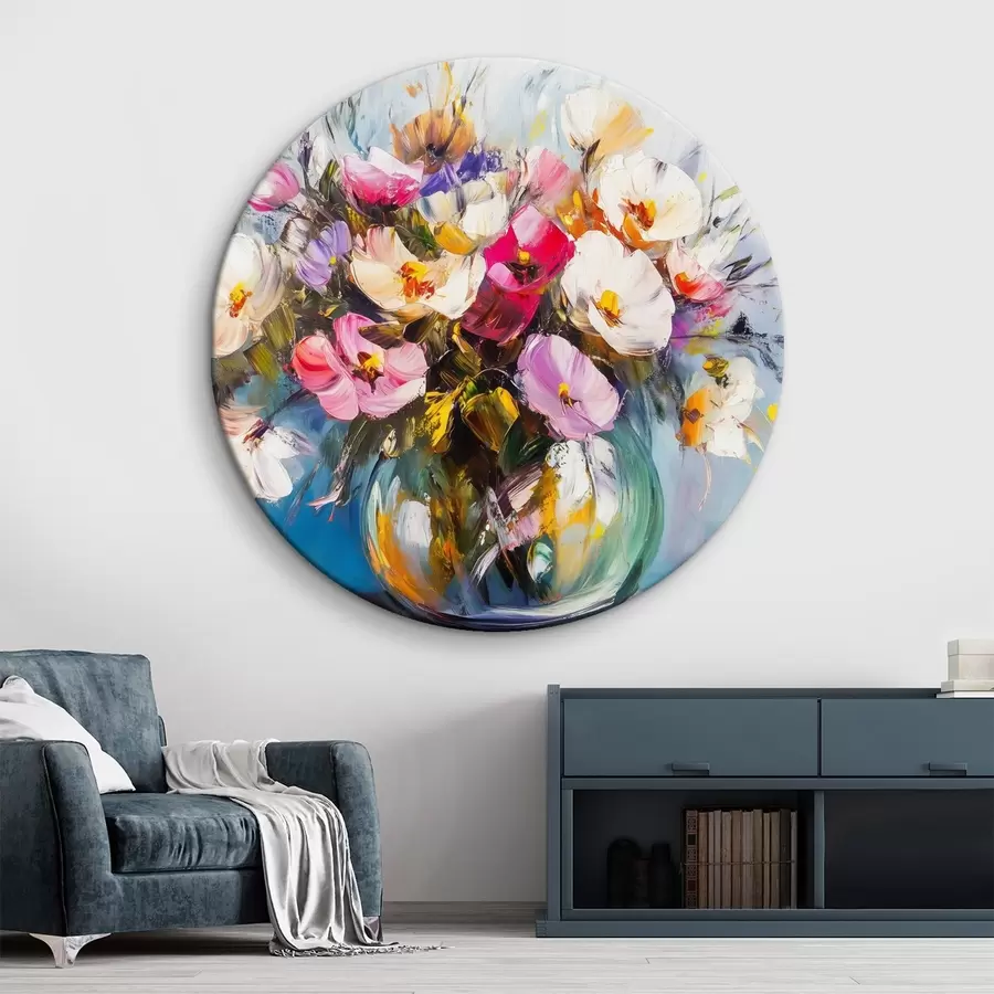 Glezna Delikāts pušķis eļļas krāsu stilā r43913