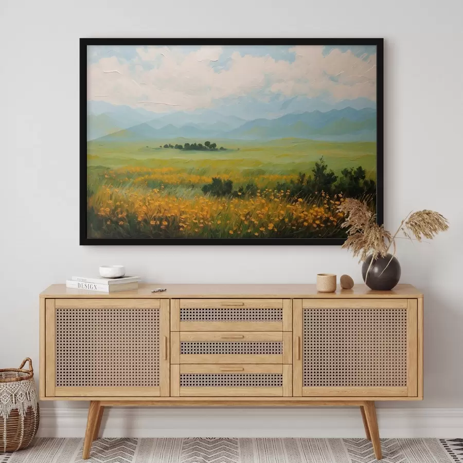 Glezna Ziedu lauks eļļas glezna stilā f43451