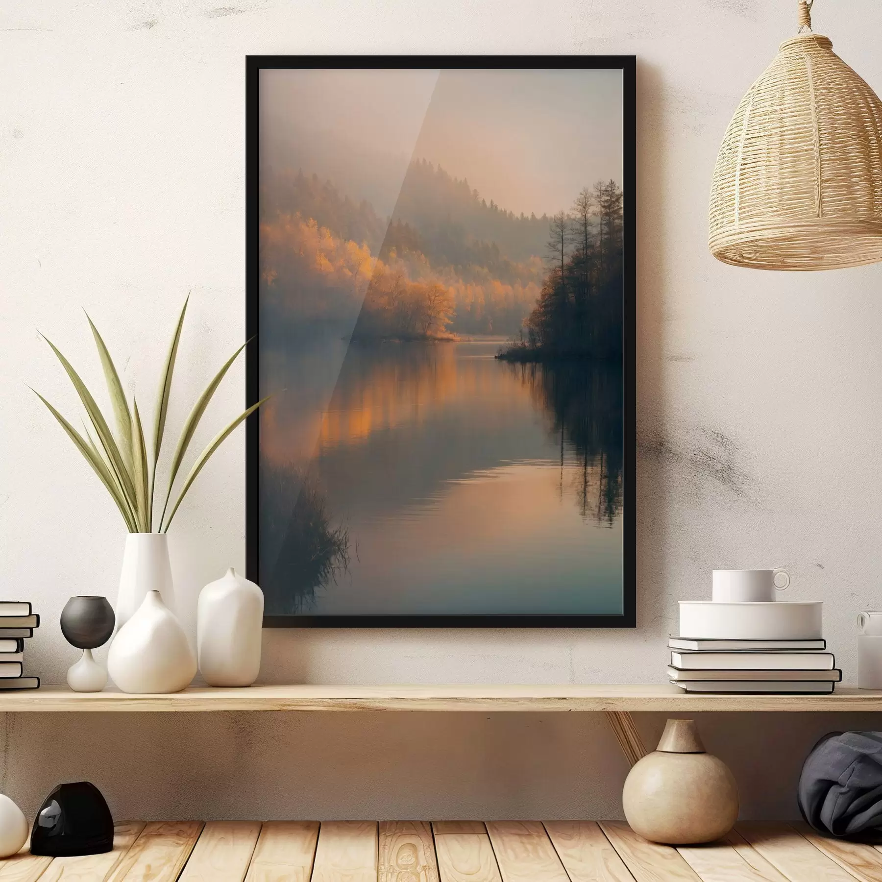 Glezna Ezers meža vidū f43464