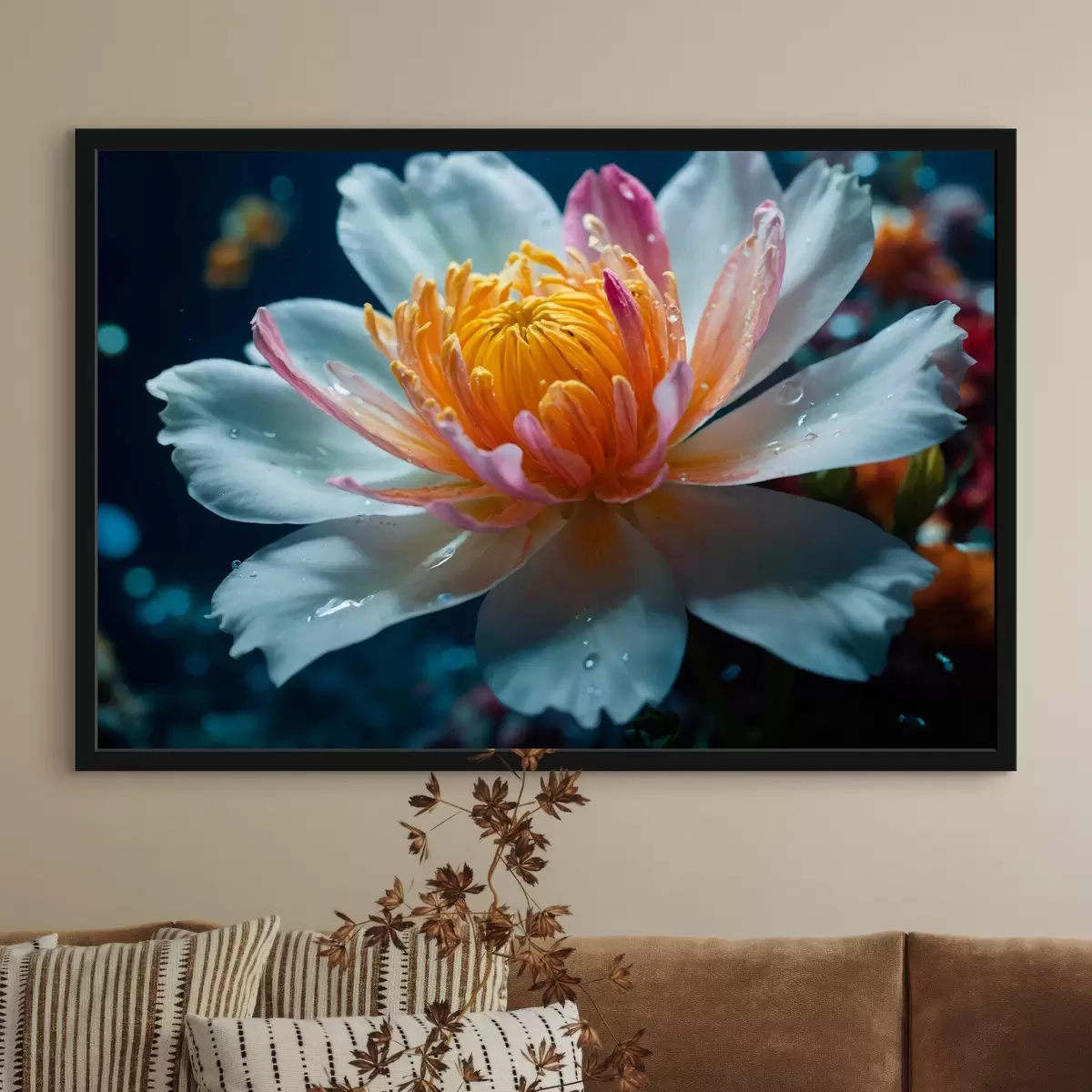 Plakāts Hiperreālistisks zieds f43871