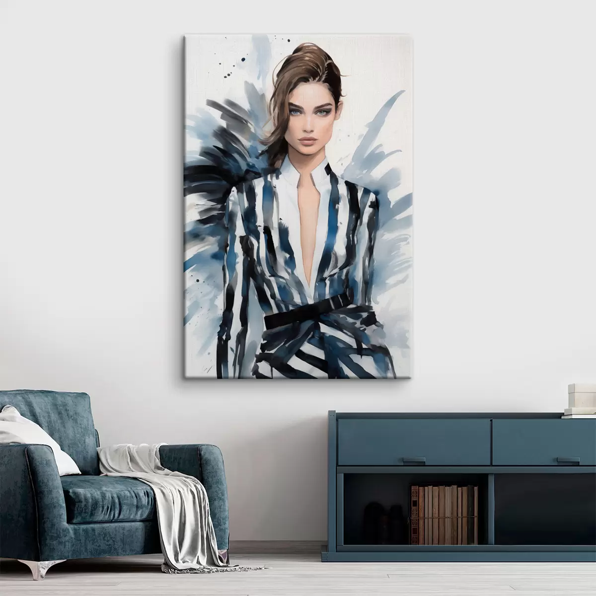 Glezna Stilīgas meitenes modes skate s43491