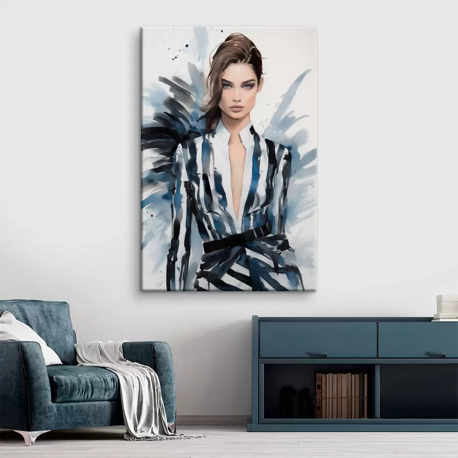 Glezna Stilīgas meitenes modes skate s43491