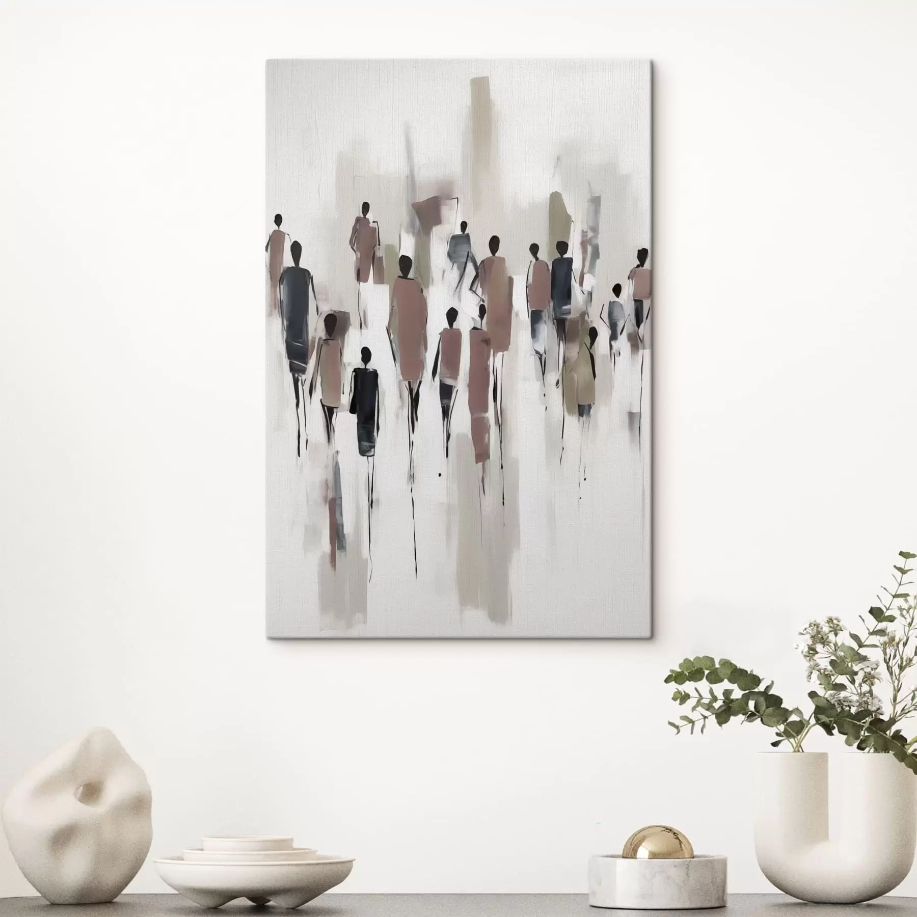 Fototapetes Abstrakcijas cilvēku pūlis s43485
