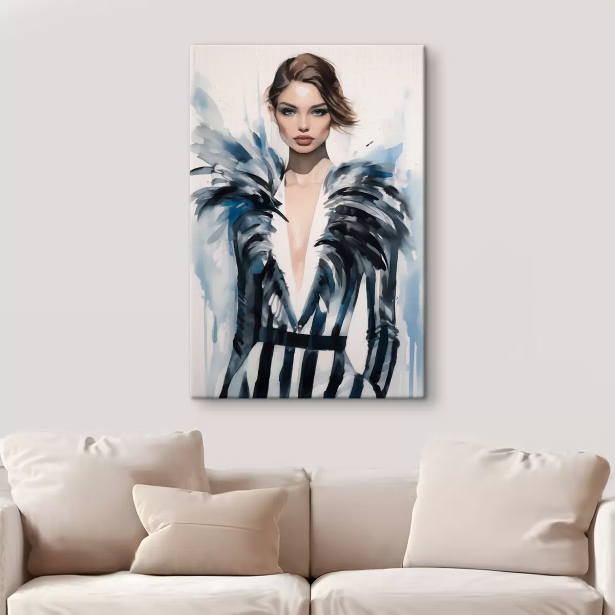 Glezna Stilīga meitene modes s43492