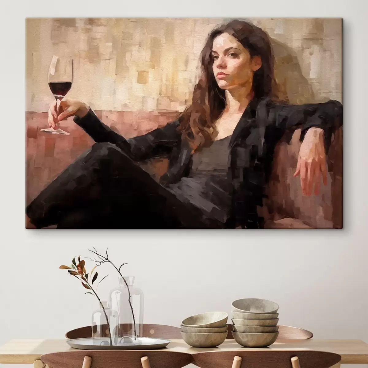 Glezna Noslēpumaina meitene s43932