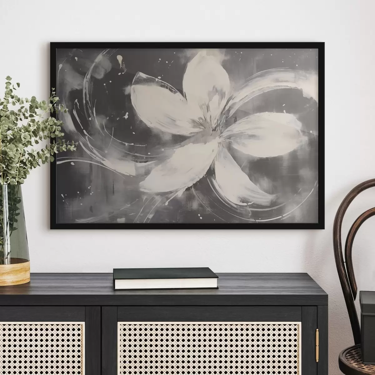 Plakāts Liels abstrakts zieds f43222