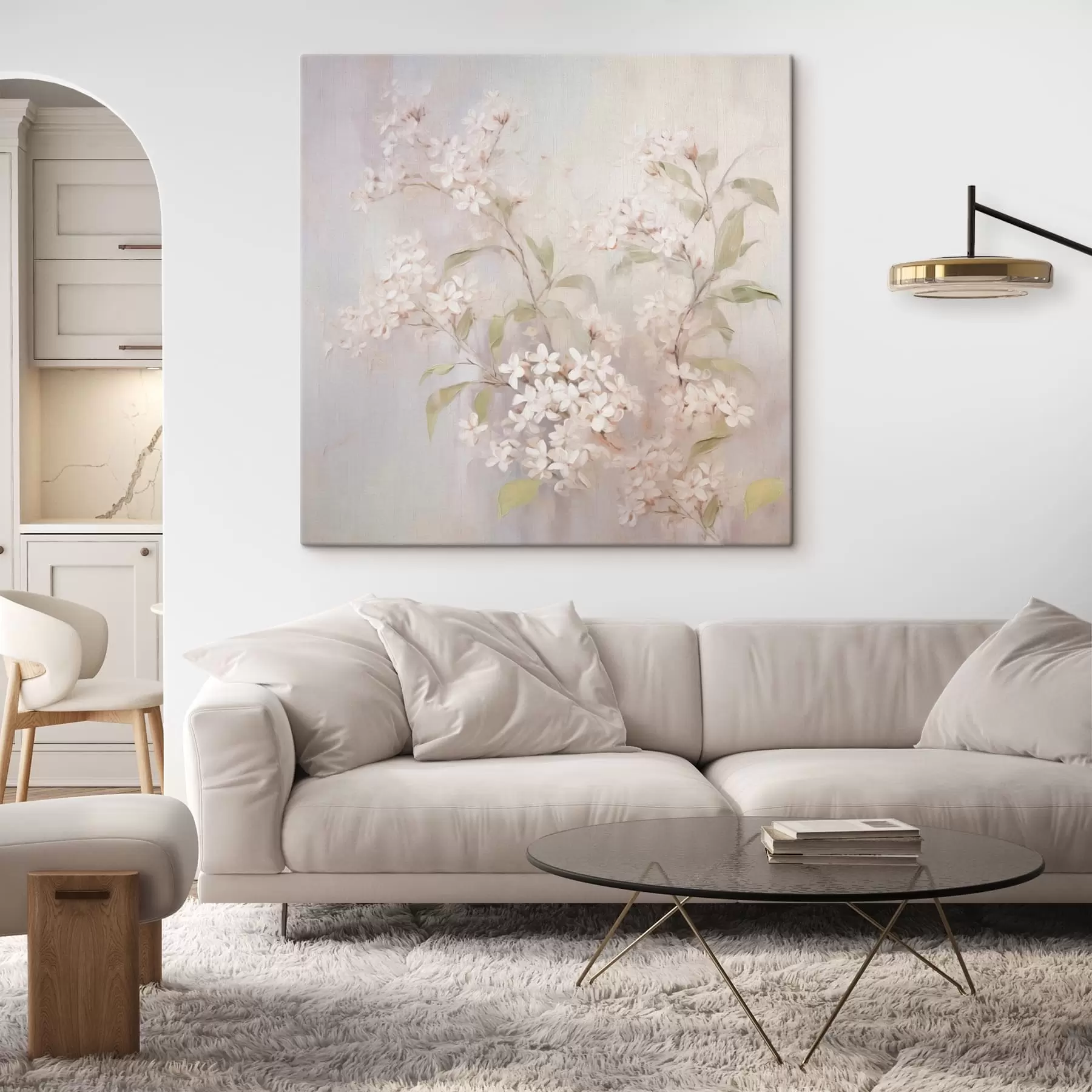 Fototapetes Filiāle ar ziediem daba s43493