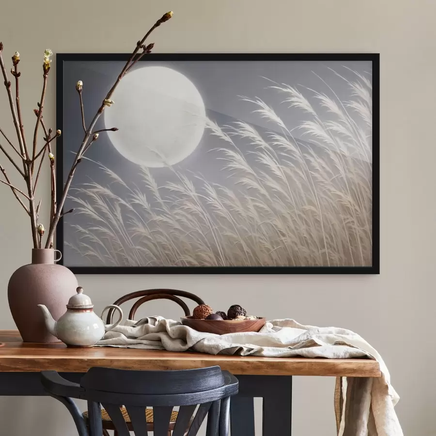 Fototapetes Liels Mēness un augi f43218