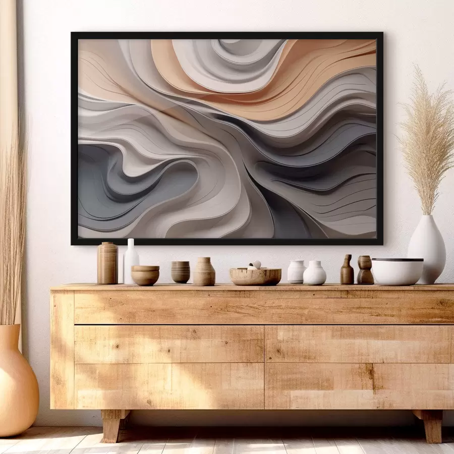 Fototapetes Stilīga viļņu abstrakcija f43234