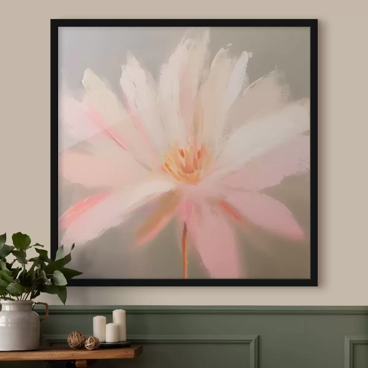 Plakāts Rozā zieds f43242