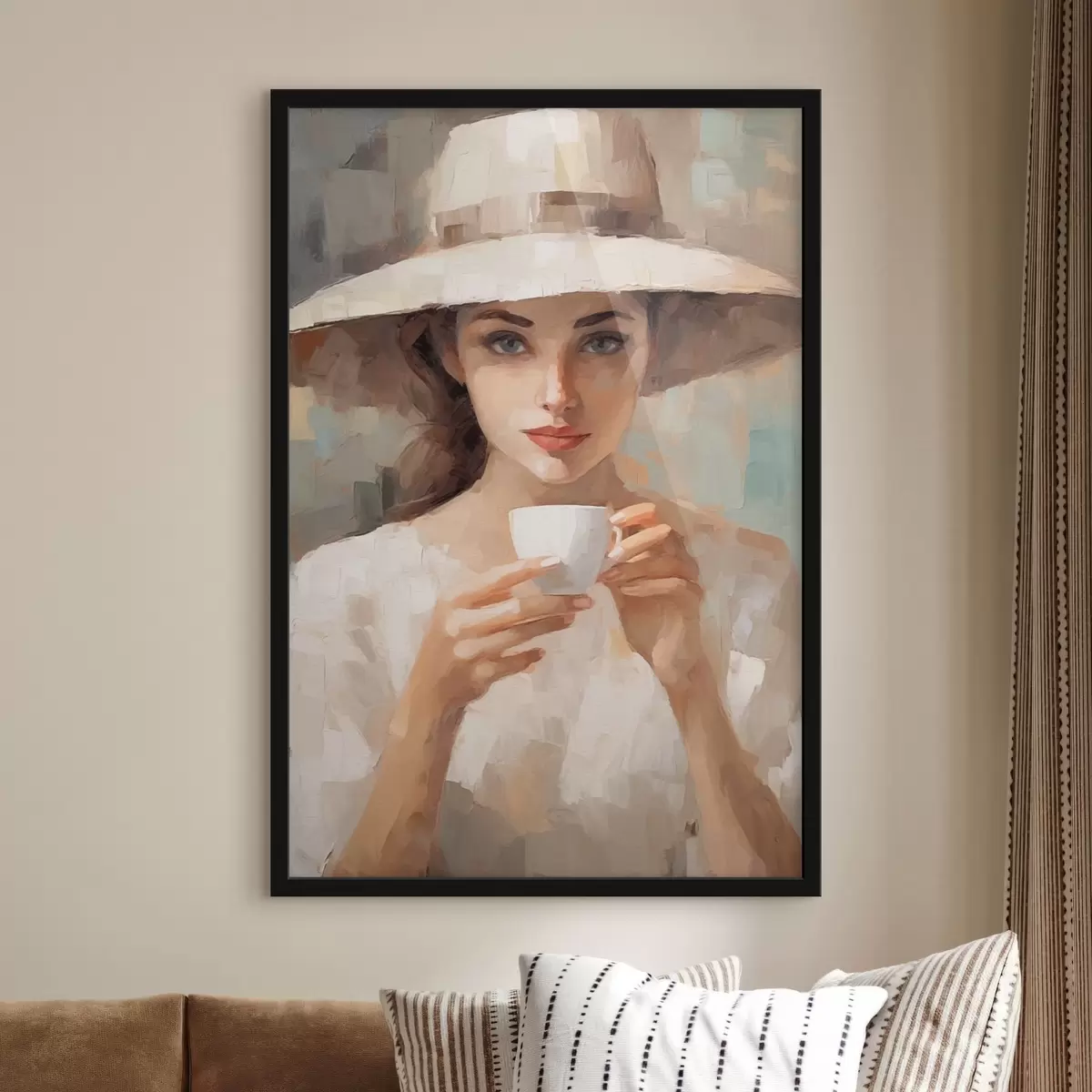 Plakāts Meitene vintage f43938