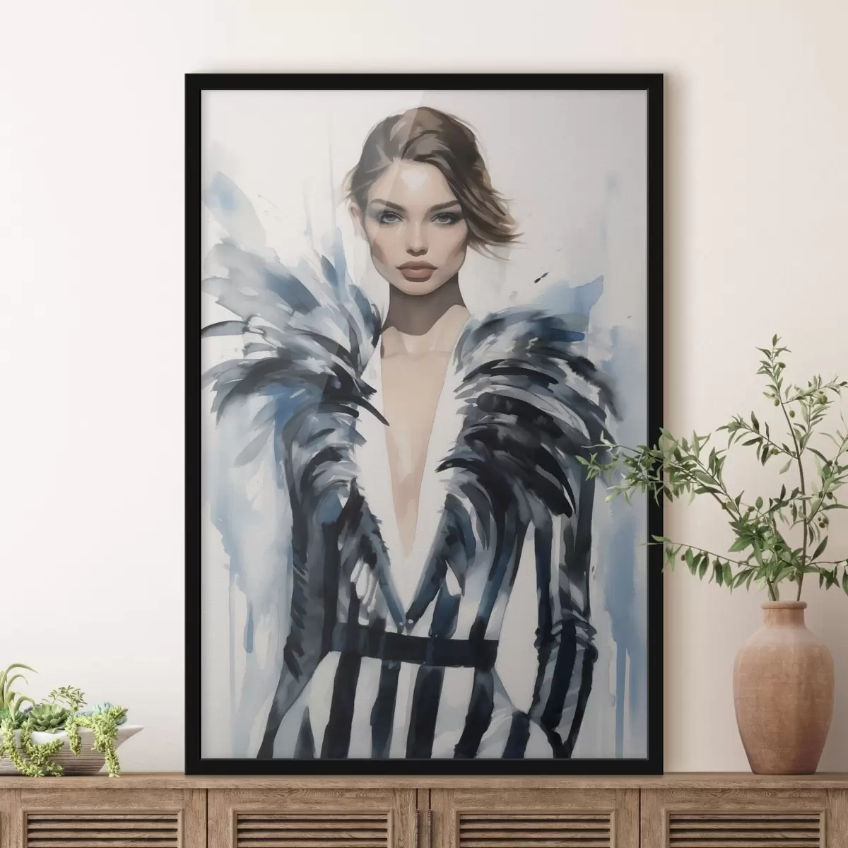 Plakāts Stilīga meitene modes f43492