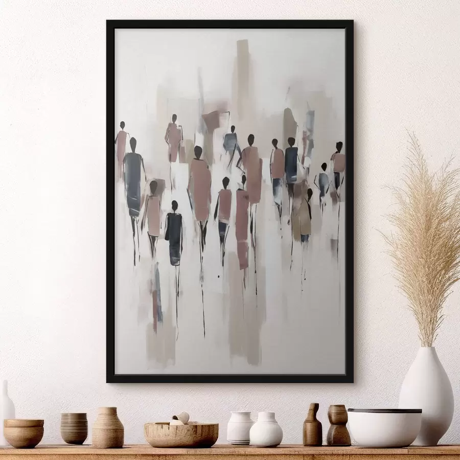 Fototapetes Abstrakcijas cilvēku pūlis f43485
