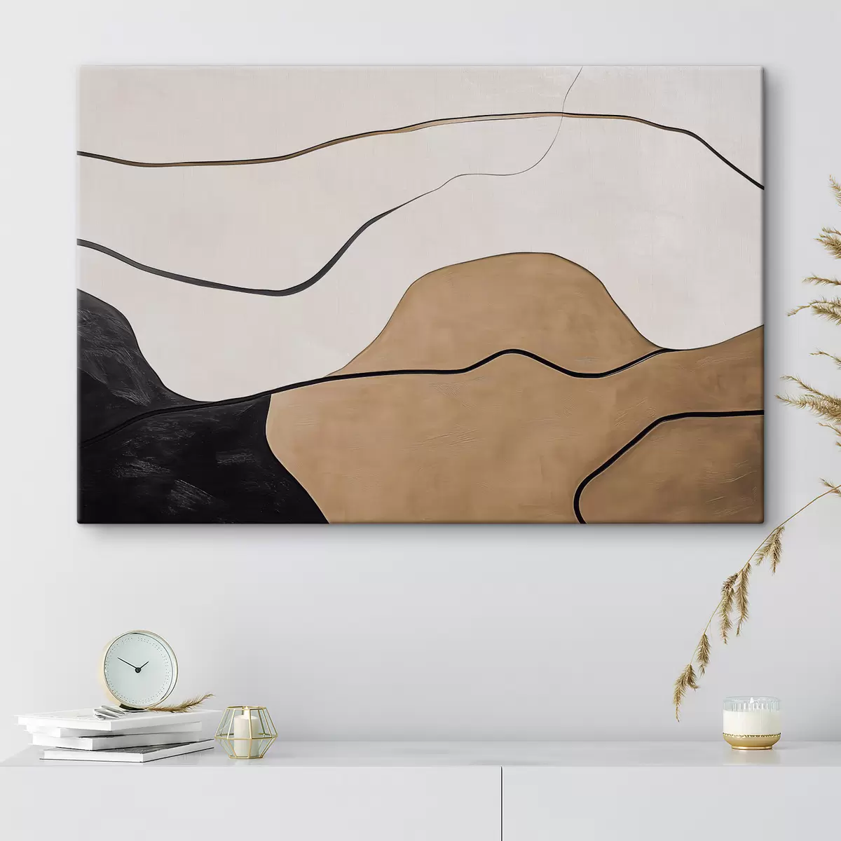 Glezna Abstrakcija ar faktūras imitāciju s42998