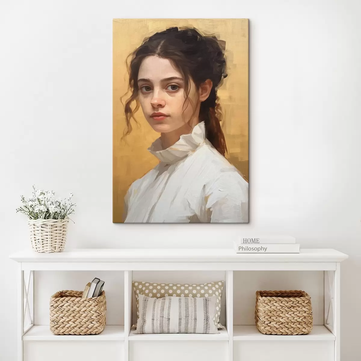 Glezna Noslēpumaina meitene s43253