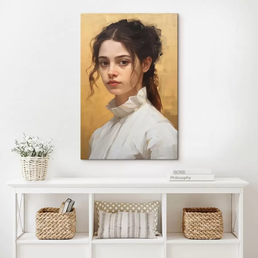 Glezna Noslēpumaina meitene s43253