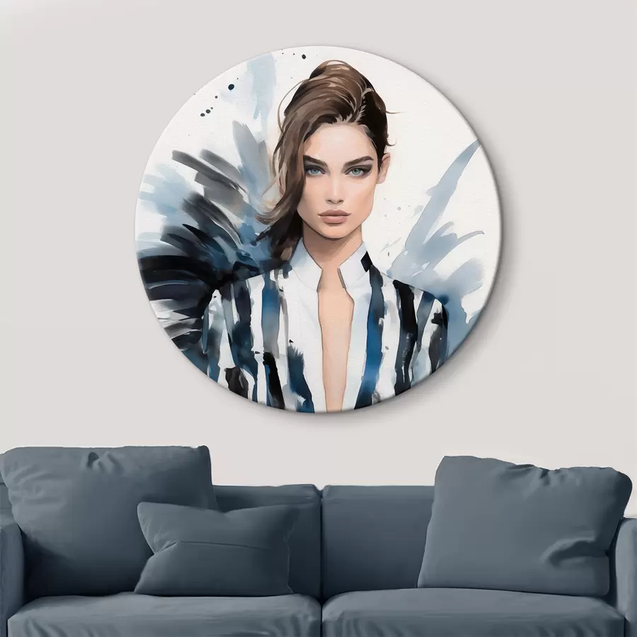 Glezna Stilīgas meitenes modes skate r43491