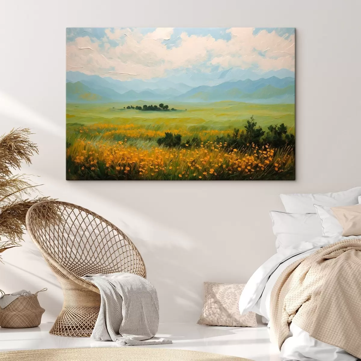 Glezna Ziedu lauks eļļas glezna stilā s43451