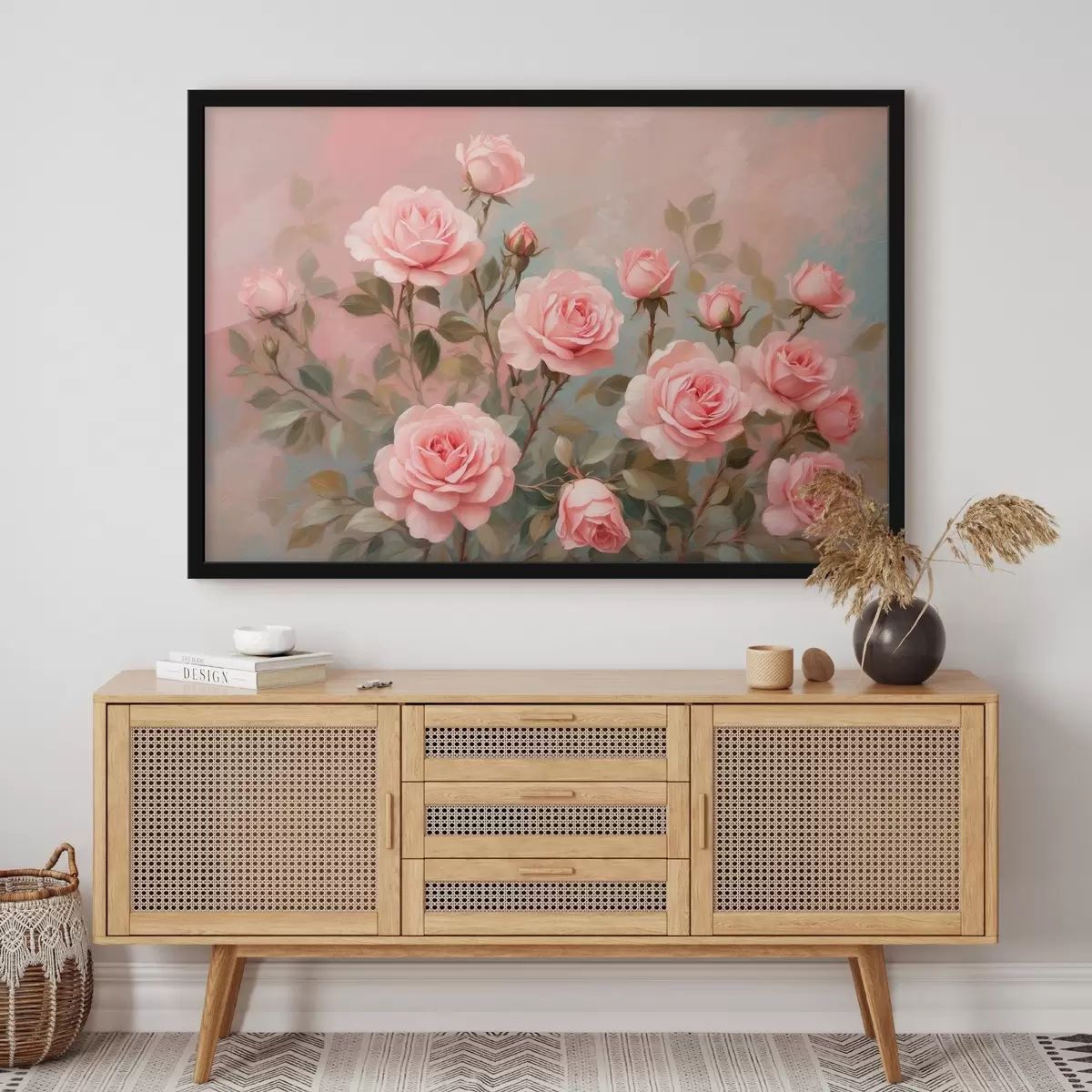 Plakāts Rozes uz neskaidra fona f43454