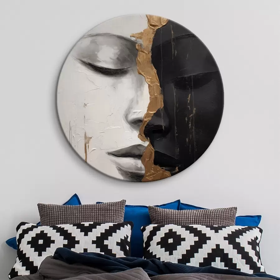 Glezna Melnbaltās sejas r43471