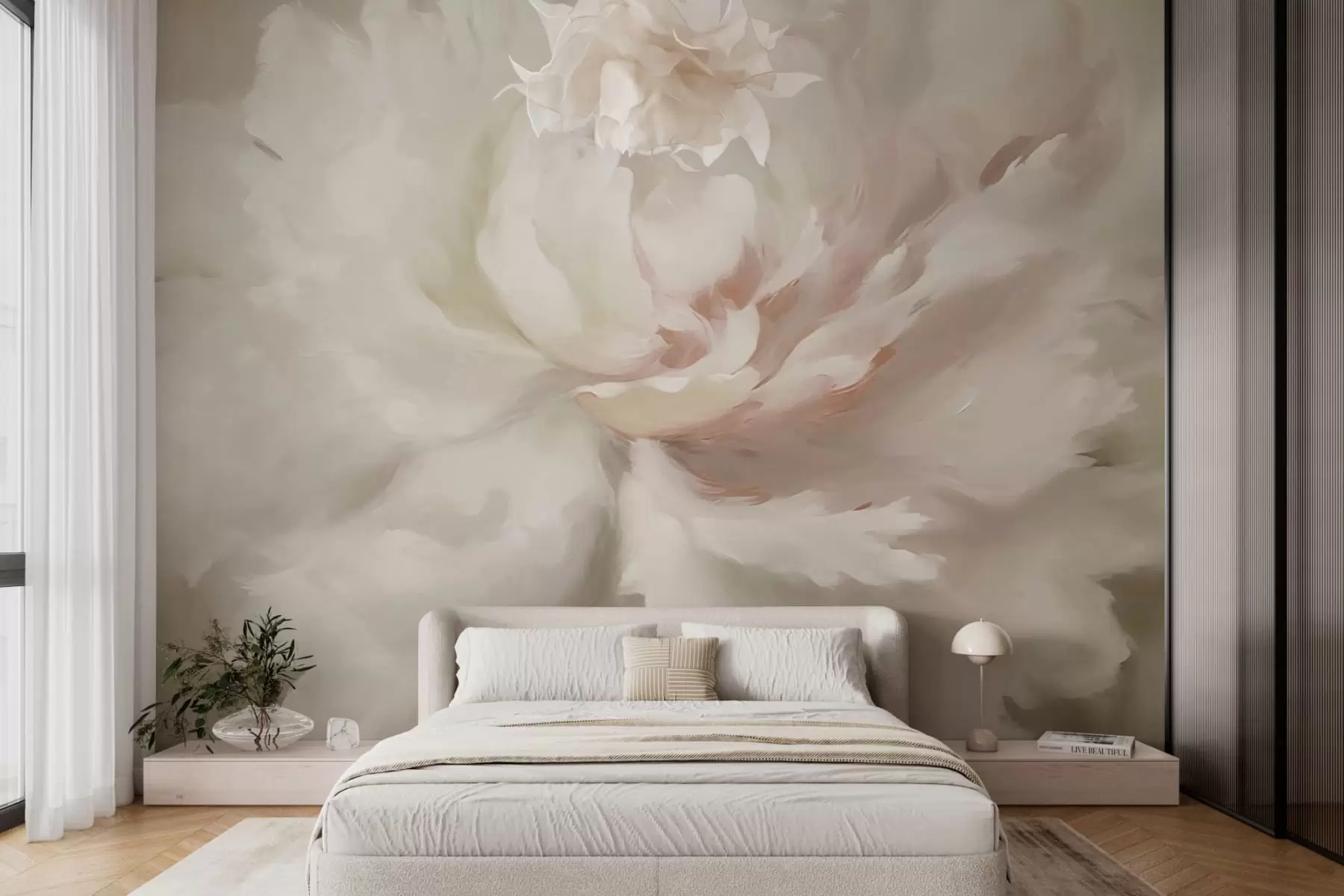 Fototapetes Liels peonijas zieds w03642