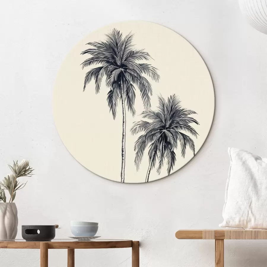 Glezna Palmas minimālisms r43956