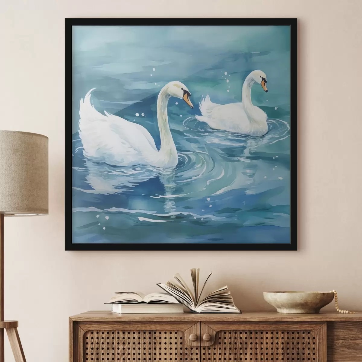 Plakāts Gulbji f43964