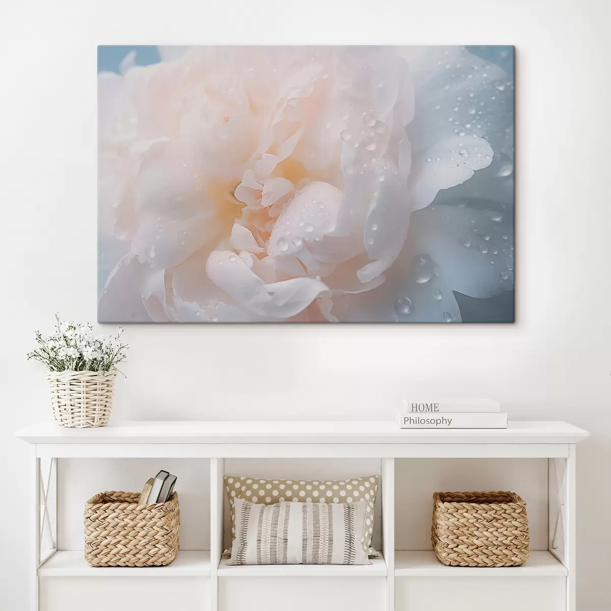 Glezna Balts zieds ar rasu s43953