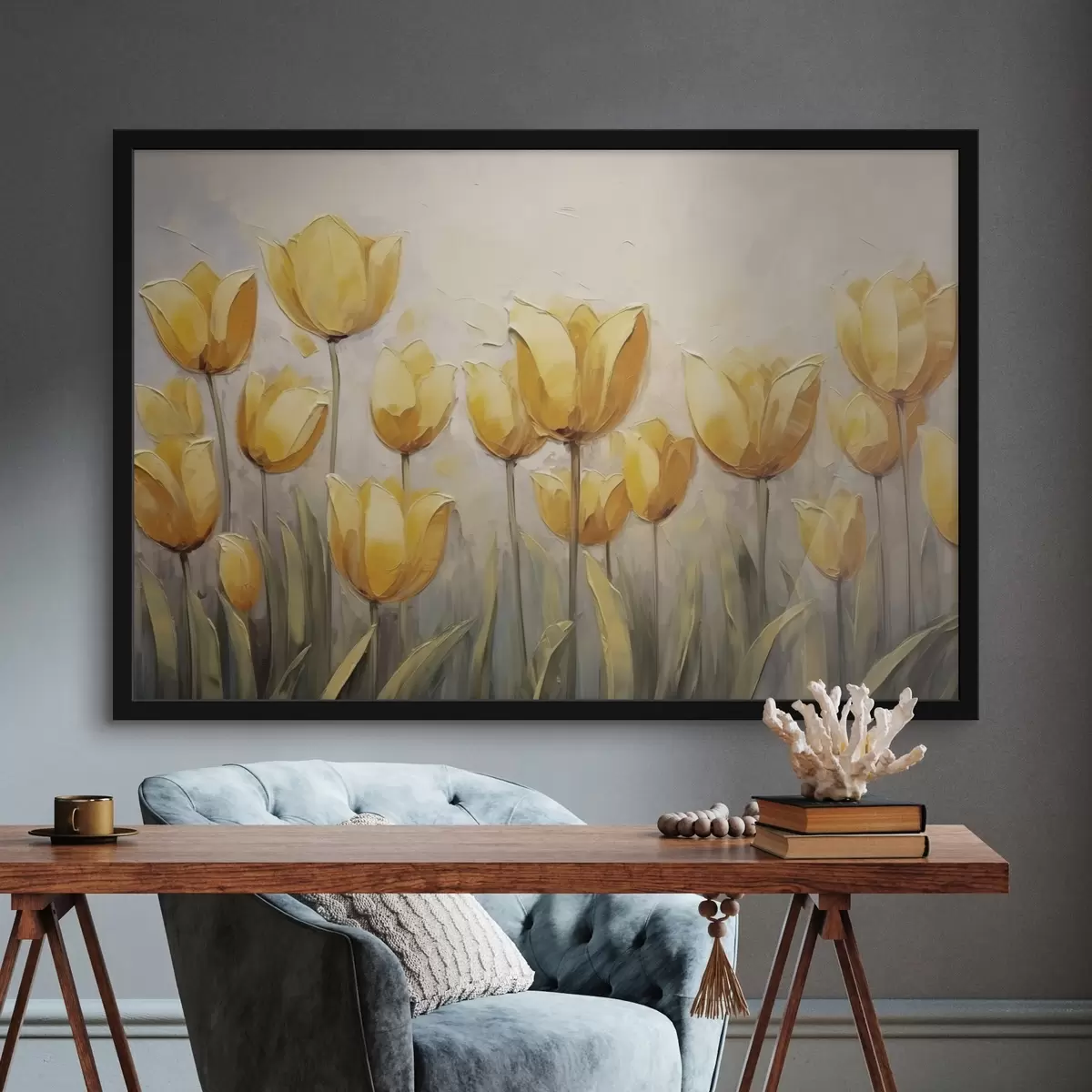 Plakāts Dzeltenās tulpes f43977