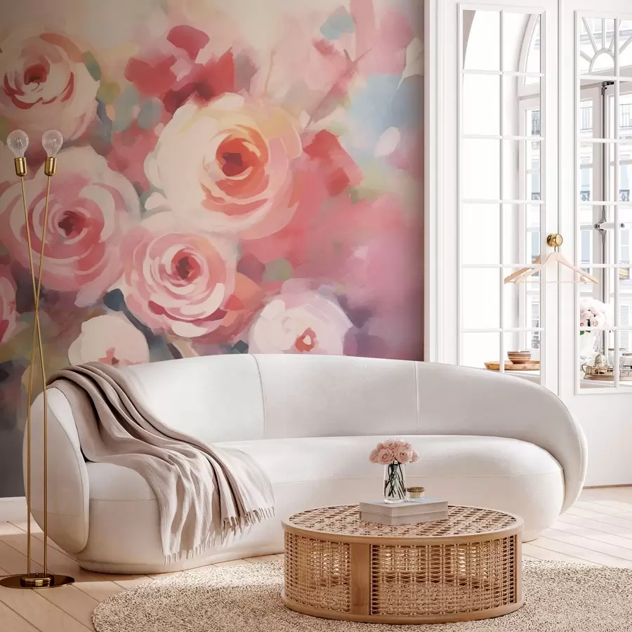 Fototapetes Vintage rožu ziedi w03705