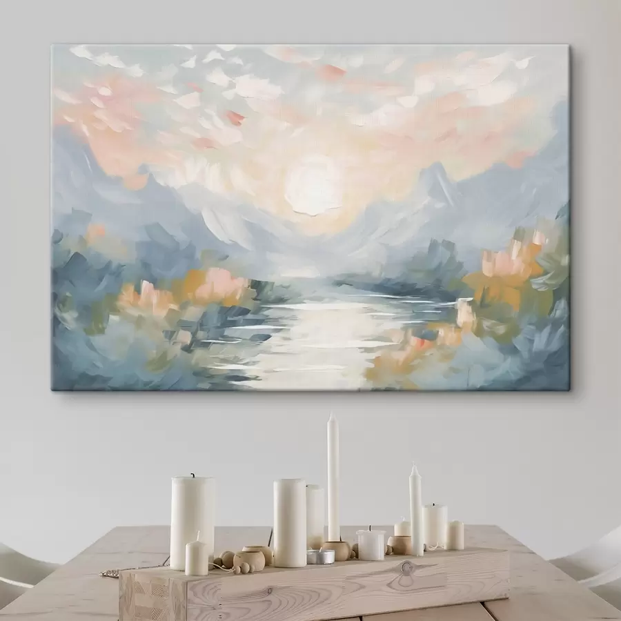 Glezna Kalnu abstrakcija s44052