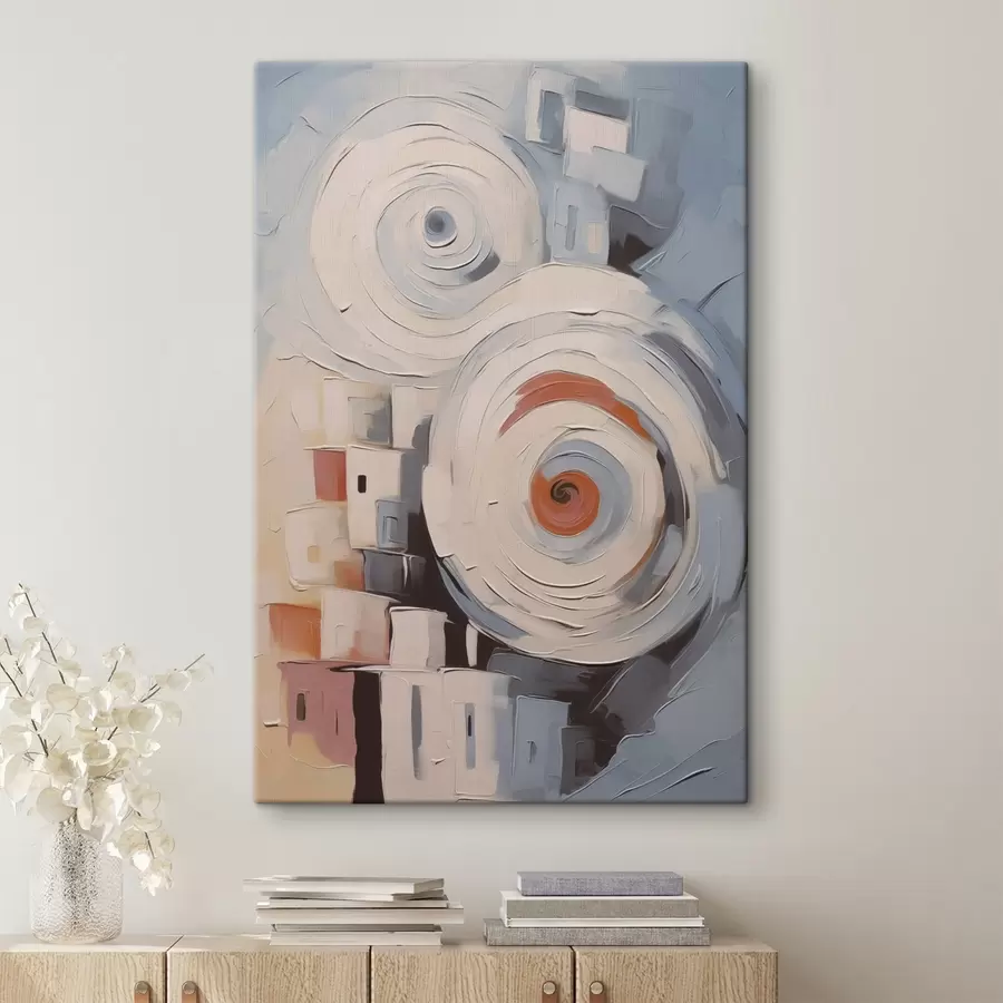 Glezna Abstraktas pilsētas mājas s44056