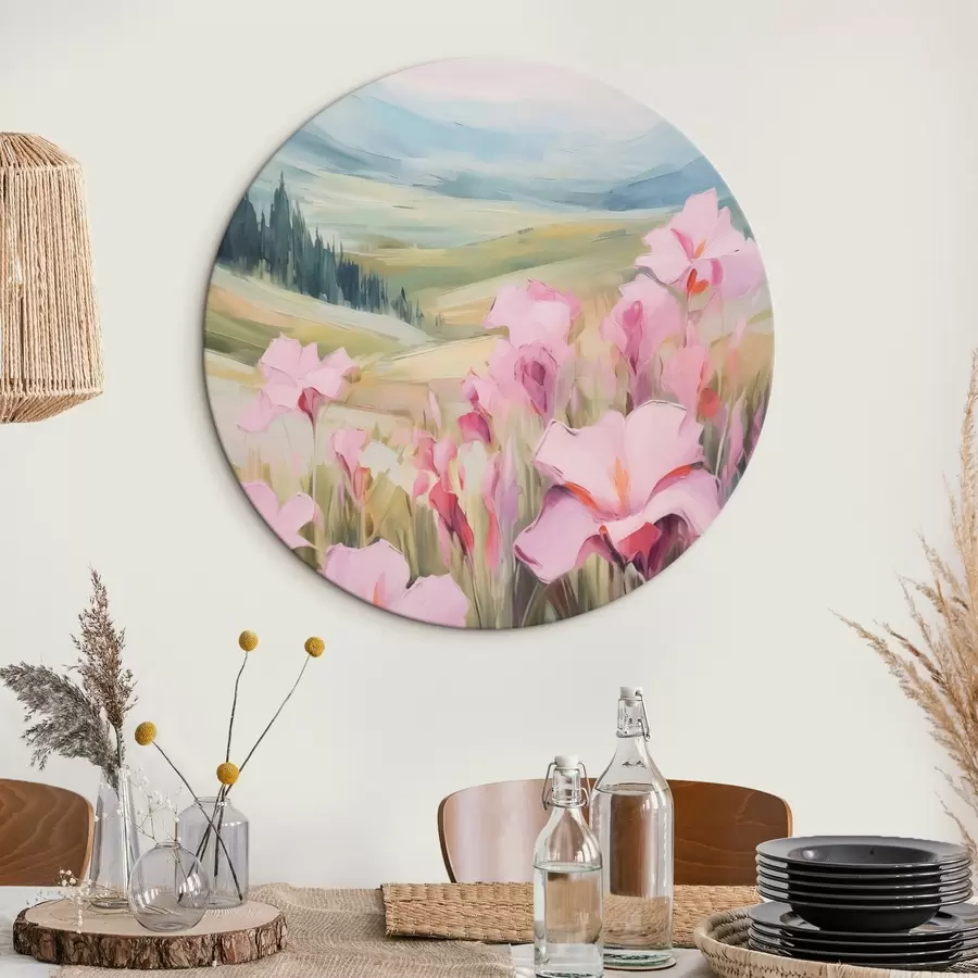 Glezna Īrisi uz kalnu fona r44039