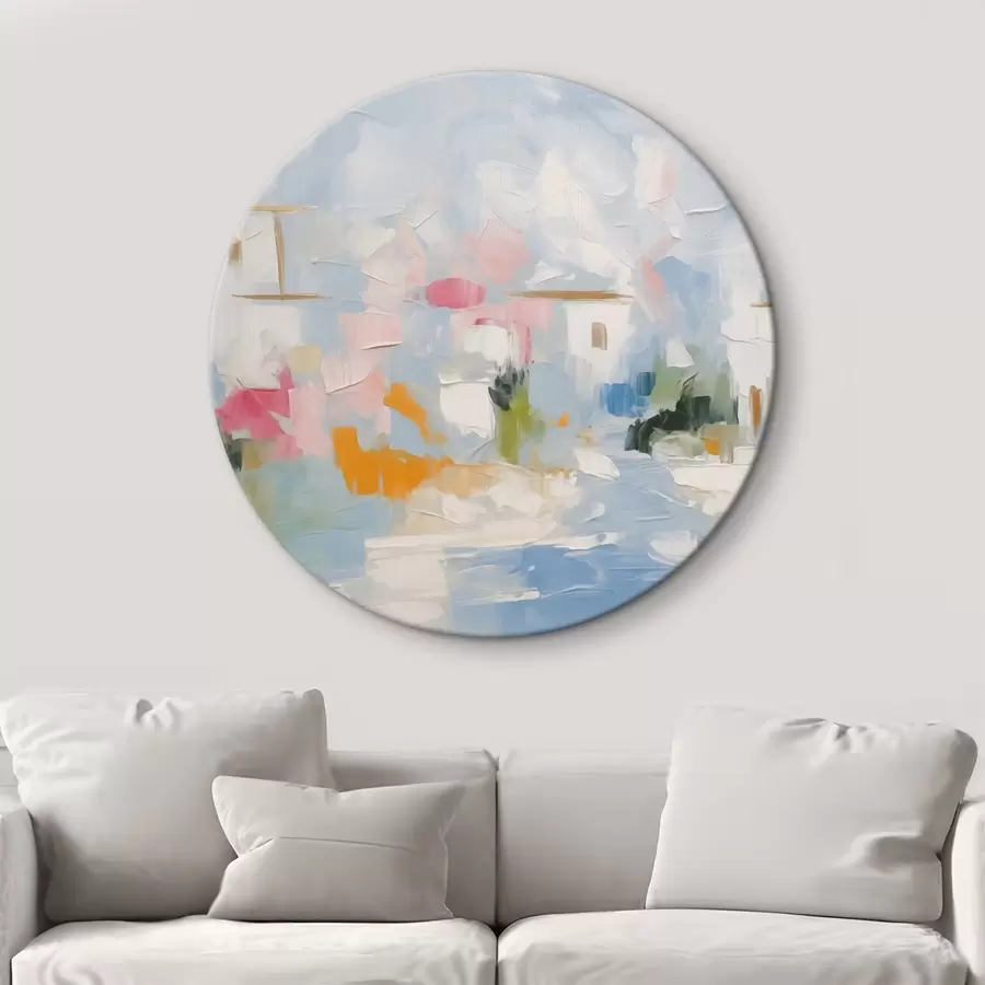 Glezna Abstraktās mājas r44048