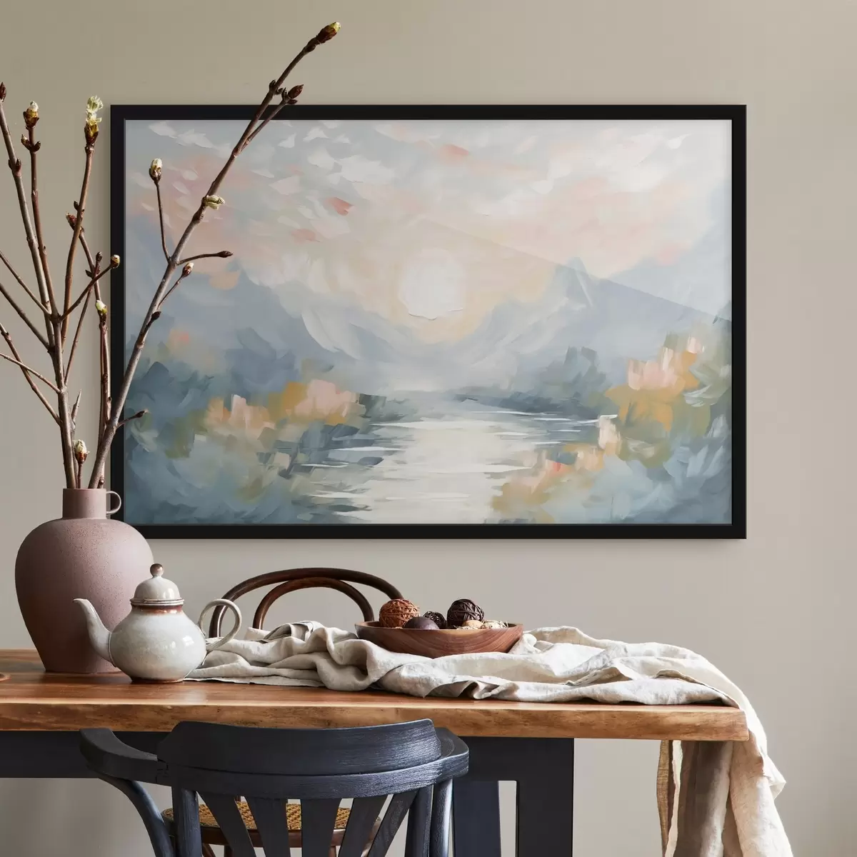 Plakāts Kalnu abstrakcija f44052