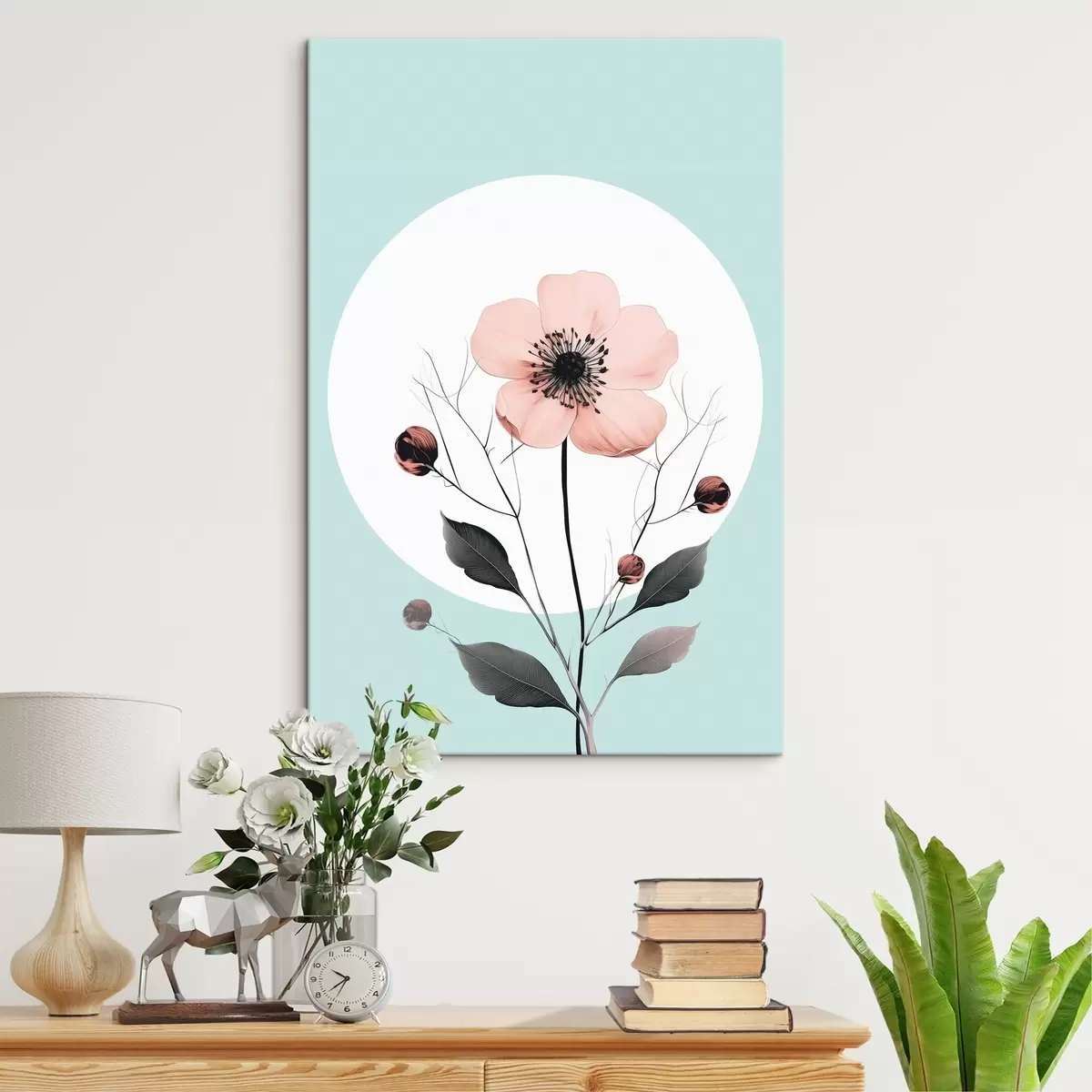 Glezna Viegls magoņu zieds s43994