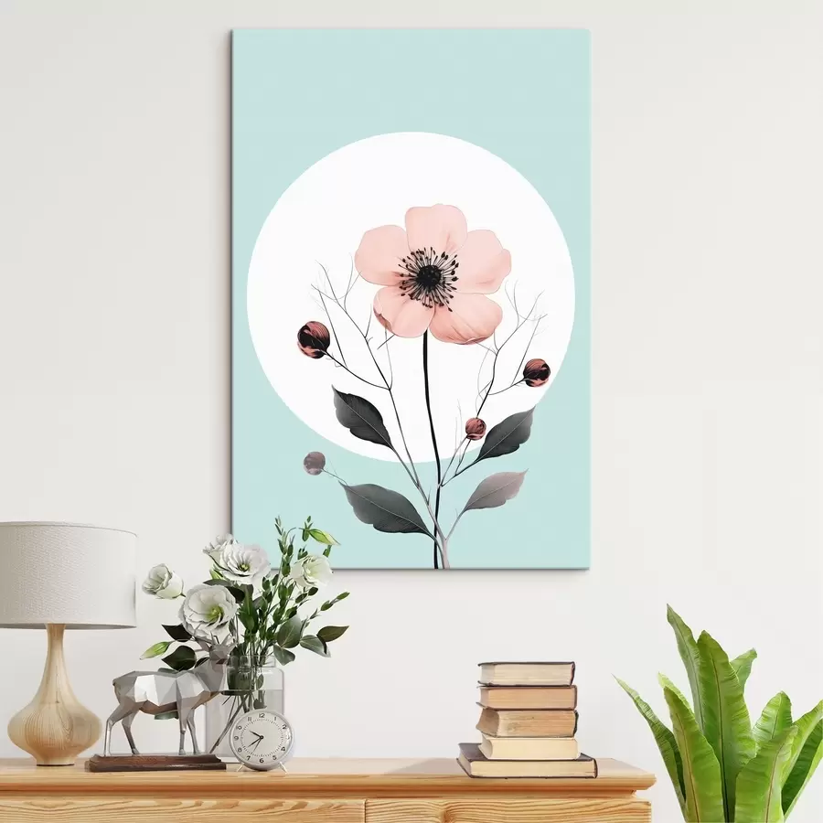 Glezna Viegls magoņu zieds s43994