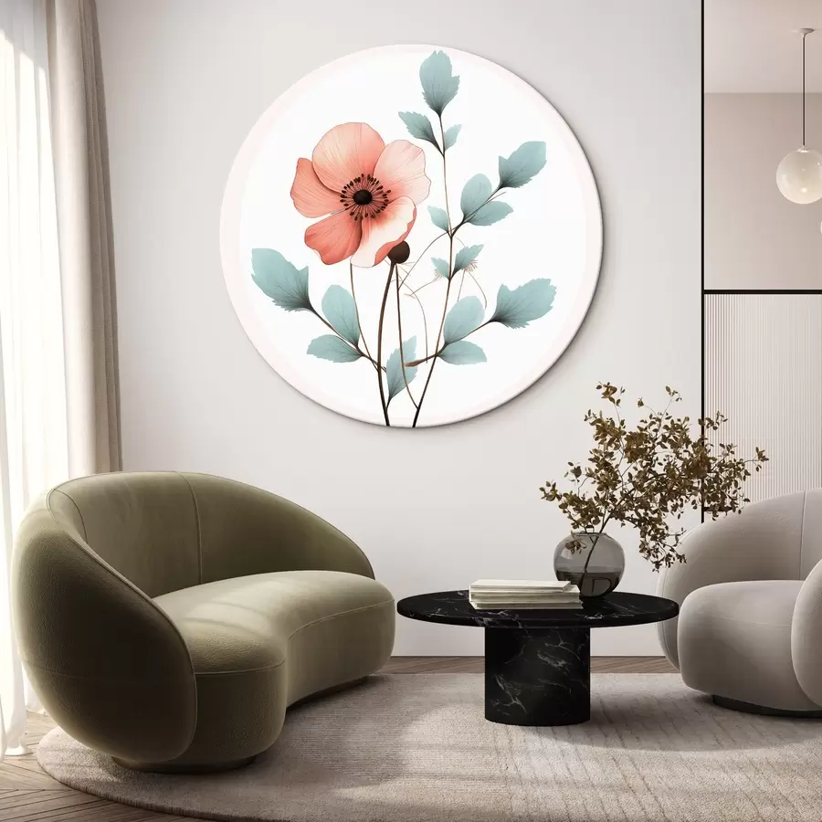 Glezna Delikāts magoņu zieds r43993