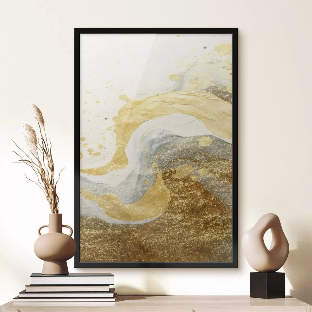 Plakāts Abstraktā akvareļa šļakatas f44002